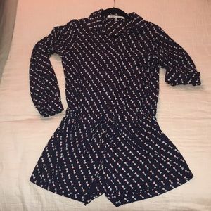 Convertible Long Sleeve/Short Sleeve Romper